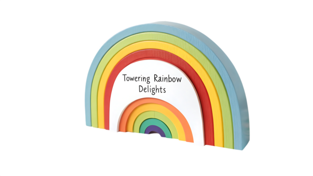 Towering rainbow delights, colorful desserts and sweets cut out on PNG. AI GENERATED.