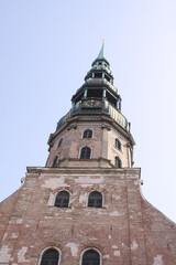 Fototapeta premium Architecture in Old Riga. The poetry of decay and authenticity.