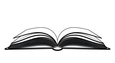 Obraz premium Open book with many pages