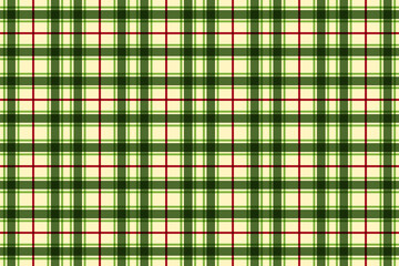 Christmas Check Green Red Plaid Patterns on Yellow Background. Rustic Xmas Seamless Pattern Background.
