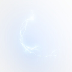 High-quality PNG overlay of electric energy, featuring plasma arcs and thunderbolts for stunning visuals.