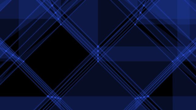 3D abstract animation of a cube structure with dynamic camera movement.