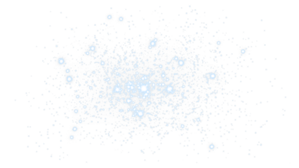 Transparent PNG overlay featuring luminous particles and glitter for elegant photo and design enhancements.