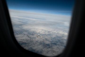 Sky view from aeroplane