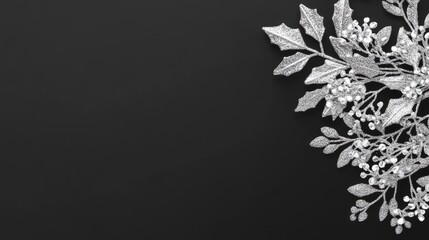 Delicate fir tree branches blanketed in snowflakes create a serene look, ideal for a mobile phone background during winter