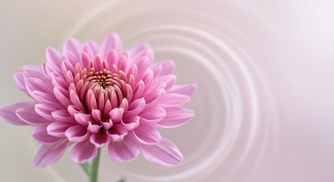 Close up of pink chrysanthemum flower with soft abstract background - Powered by Adobe