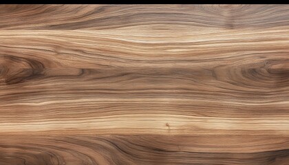 Obraz premium Natural Walnut Wood Planks with Wavy Grain, Elegant Hardwood Surface and Light Highlights Background