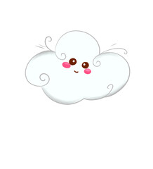 Wind Element Cute Illustration