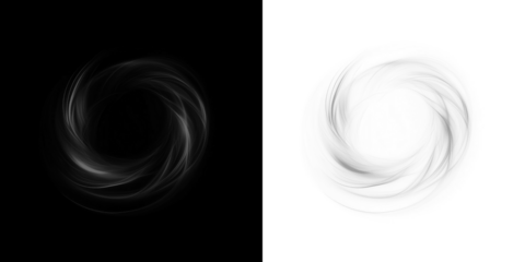 Abstract Swirl PNG Overlay on Transparent Background