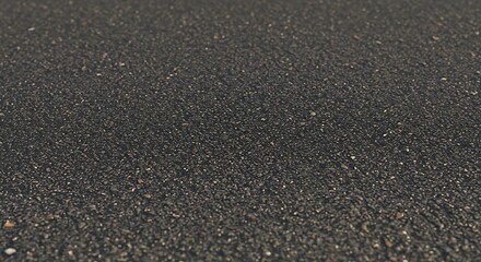 Close up of rough asphalt surface with selective focus and neutral tones
