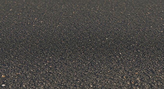 Close up of rough asphalt surface with selective focus and neutral tones - Powered by Adobe