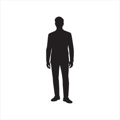 silhouette of a businessman
