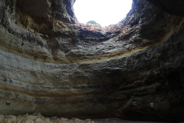 Looking Up from Inside Algarve Sea Cave