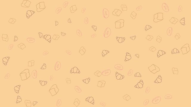 pastry bakery pattern video background