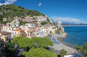 Obraz premium Cetrara - Amalfi coast - The city with the coast