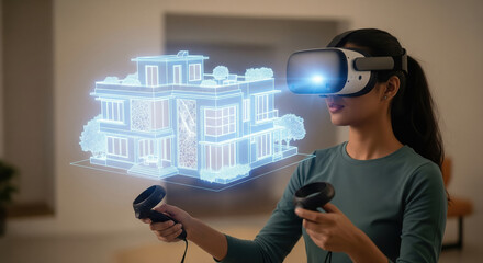 Immersive VR experience for modern architectural house design