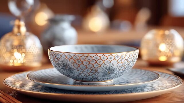 Elegant Tableware Sets a Refined Dining Atmosphere