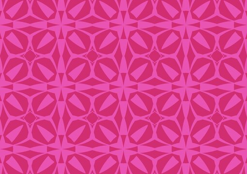 Seamless geometric pattern in pink shades for textile or wallpaper - Powered by Adobe