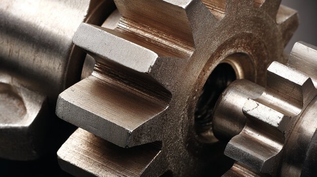 clockwork. A close-up of a complex mechanical gear mechanism with a central gear jammed. event key visuals, club posters, designed for sports event promotions and stadium branding.