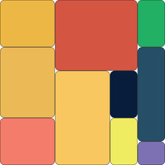 Versatile Bento Pattern Grid Vector Illustration.