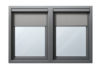 Spacious side windows with retractable sun shades for optimal light control.