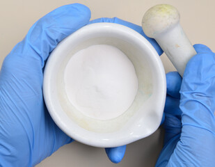 Aluminium hydroxide powder, is found in nature as the mineral gibbsite