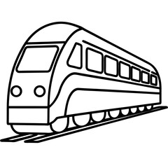 train line art vector