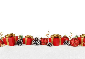 christmas gift box border