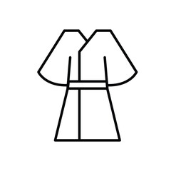 kimono icon karate vector web design 