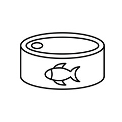 cat food can icon vector web design 