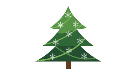 Fototapeta premium christmas tree made of paper