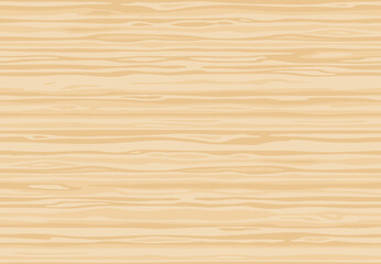 Natural light beige wooden wall plank, table or floor surface. Cutting chopping board. Cartoon wood texture, seamless background