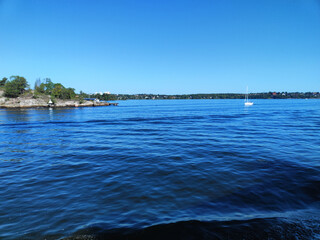 coastline and island archipelago of Baltic Sea in Sweden