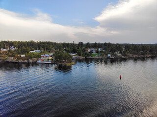 coastline and island archipelago of Baltic Sea in Sweden