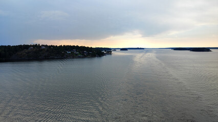 coastline and island archipelago of Baltic Sea in Sweden