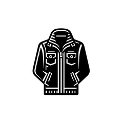 Classic Winter Jacket Vector Illustration