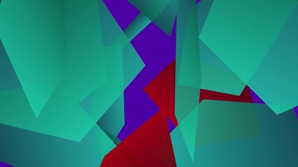colorful triangular geometric crystal motion background - Powered by Adobe