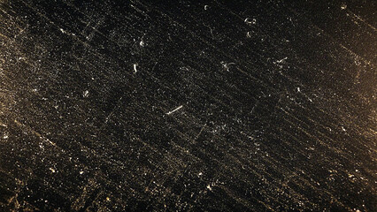 Dark grunge texture with vintage film dust and scratches, retro cinematic overlay for photography effects, video backgrounds, and graphic design projects.