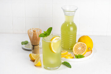 Iced Matcha Lemonade drink