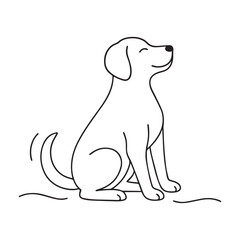 line aret single dog