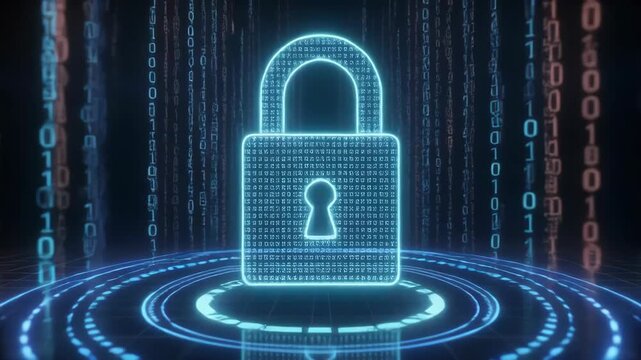 binary code lock on binary code