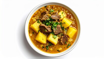 Traditional African Lentil Soup With Bread