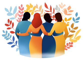 PNG Community people friendship back advertisement.