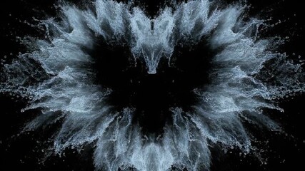 abstract fractal background with love shape