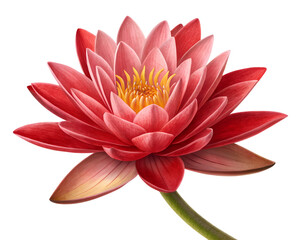Obraz premium lotus flower isolated on white