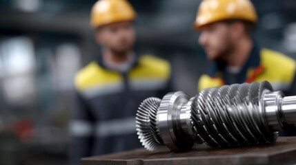 Machinery maintenance procedure industrial workshop photography close-up professional insight