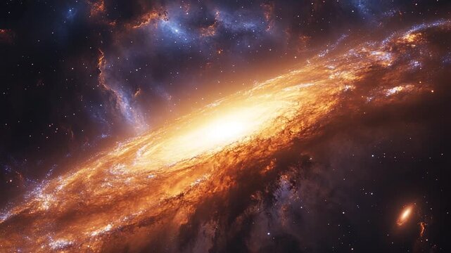 Cosmic Symphony - A Journey Through the Heart of a Distant Galaxy.