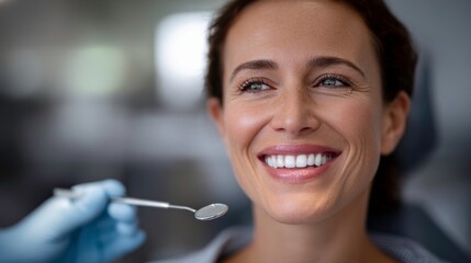 Dental checkup action dental clinic health care bright smiles modern environment close-up perspective oral wellness