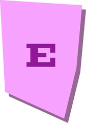 Scrapbook Letter E