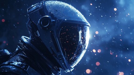 alien wearing astronaut helmet